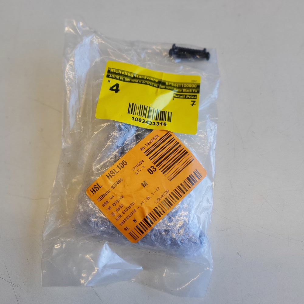 3-9/16 in. (90 mm) x 3-15/16 in. (100 mm) Matte Black (BP9441100900) 3-9/16 in. (90 mm) x 3-15/16 in. (100 mm) Matte Black (BP9441100900)